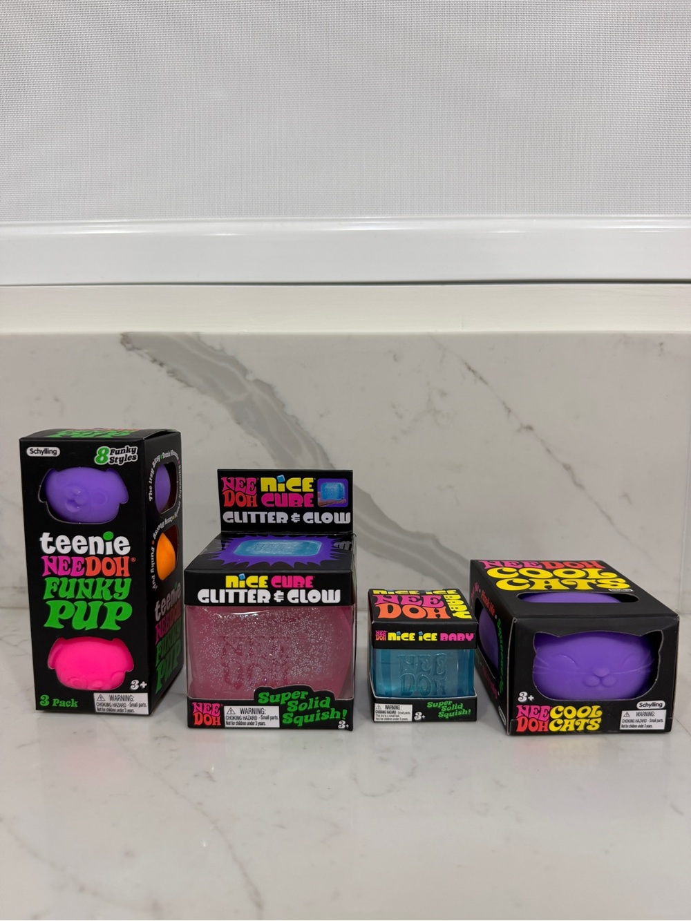 NeeDoh Set/Bundle of 4, New in Box
